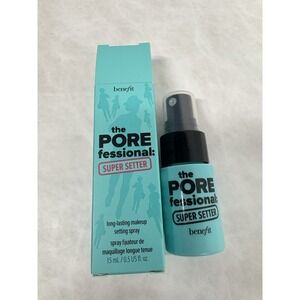 Benefit POREfessional Super Setter Makeup Setting Spray‎ TRAVEL 0.5oz/15ml NIB